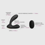 Svakom - Vick Krachtige Anaal & G-Spot Vibrator Zwart lengte