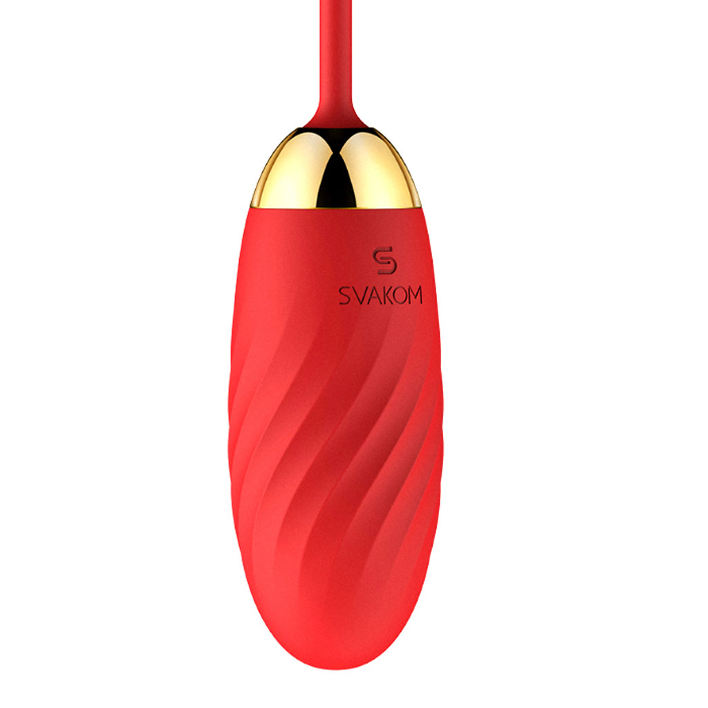 Svakom - Ella NEO Vibratie Ei met App - Rood groeven