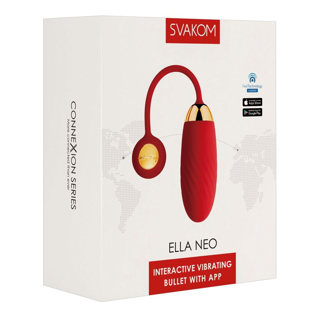 Svakom - Ella NEO Vibratie Ei met App - Rood verpakking