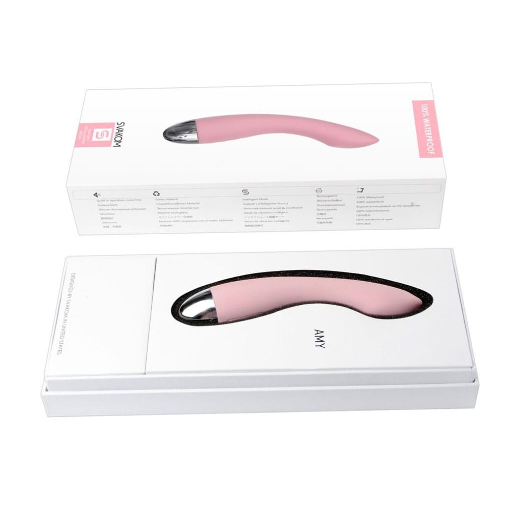Svakom - Amy G-spot Vibrator Roze doosje