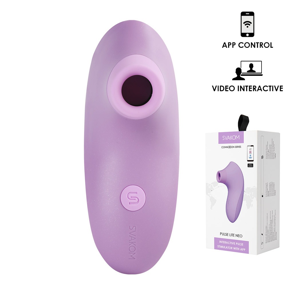 Svakom Pulse Lite NEO Lila – luchtdruk vibrator met APP