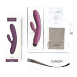Svakom - Avery Stotende Rabbit Vibrator Paars inhoud