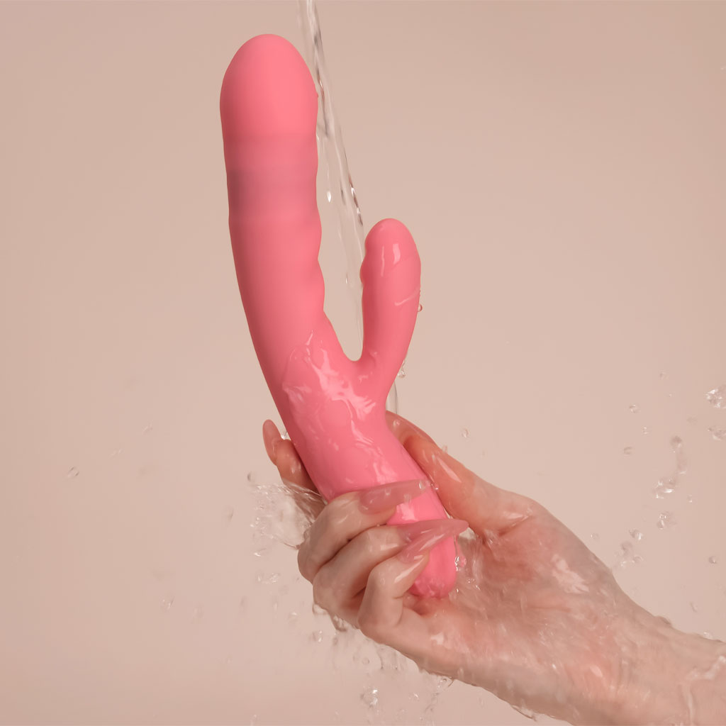 Svakom - Avery Stotende Rabbit Vibrator Roze waterdicht