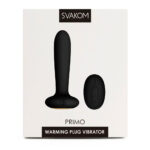 Svakom - Primo Verwarmende Plug Vibrator - Zwart verpakking