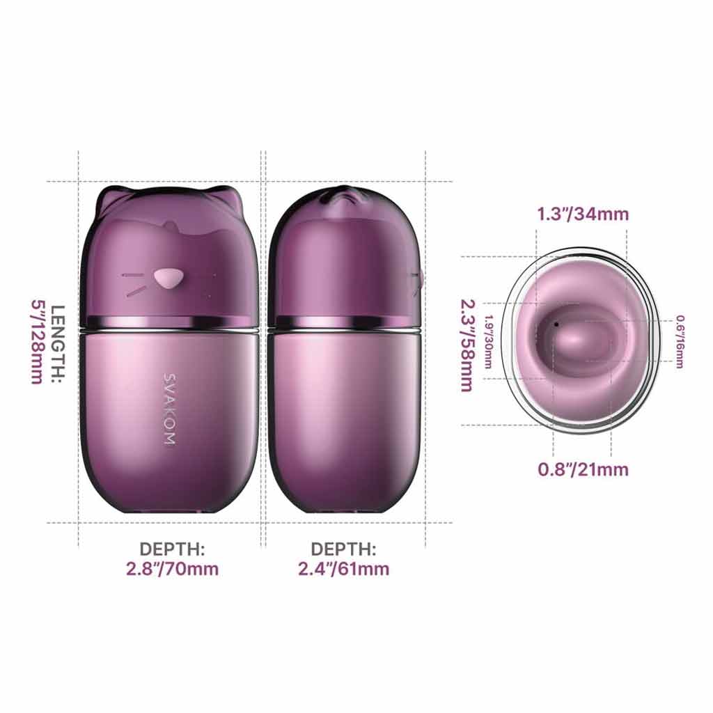 Svakom Klitty – clitoris stimulator met zuig-, lik- en vibratiefunctie + APP
