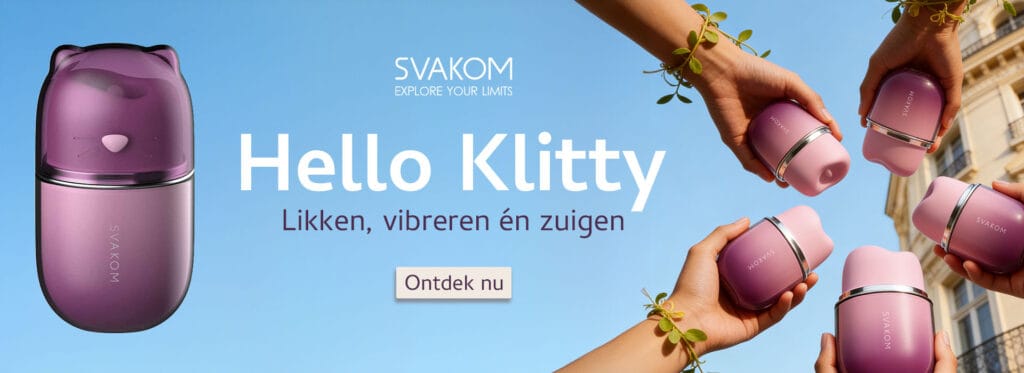 Svakom Klitty – clitoris stimulator met zuig-, lik- en vibratiefunctie + APP
